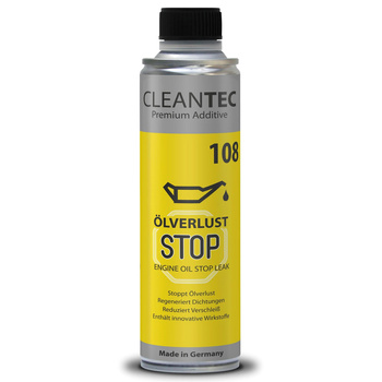 CleanTEC - Engine Oil Stop Leak 108 - Přípravek na regeneraci těsnění a úniky oleje z motoru - 300 ml