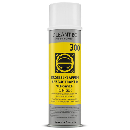 CleanTEC - Čistič škrticí klapky, sání a karburátoru 300 - 500 ml