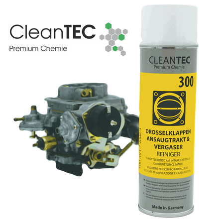 CleanTEC - Čistič škrticí klapky, sání a karburátoru 300 - 500 ml